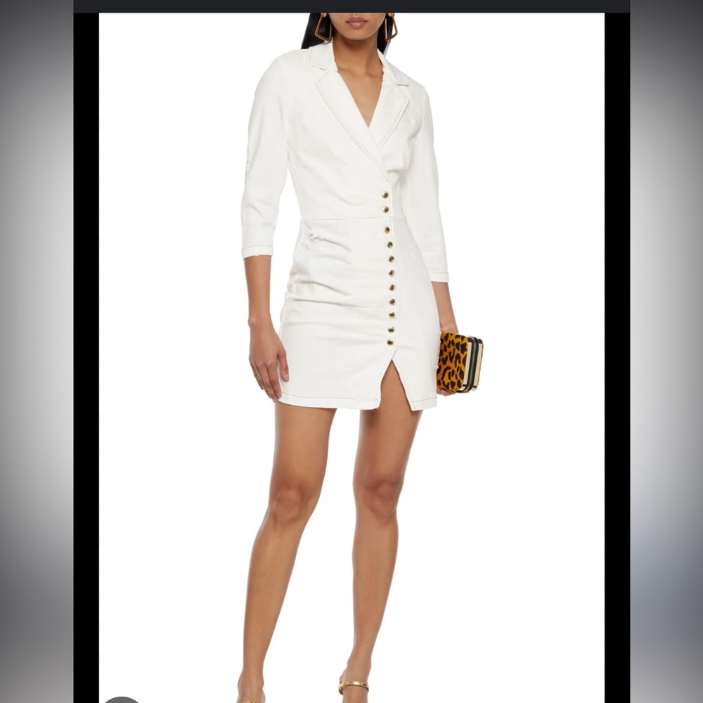 Retrofete White Mini Dress